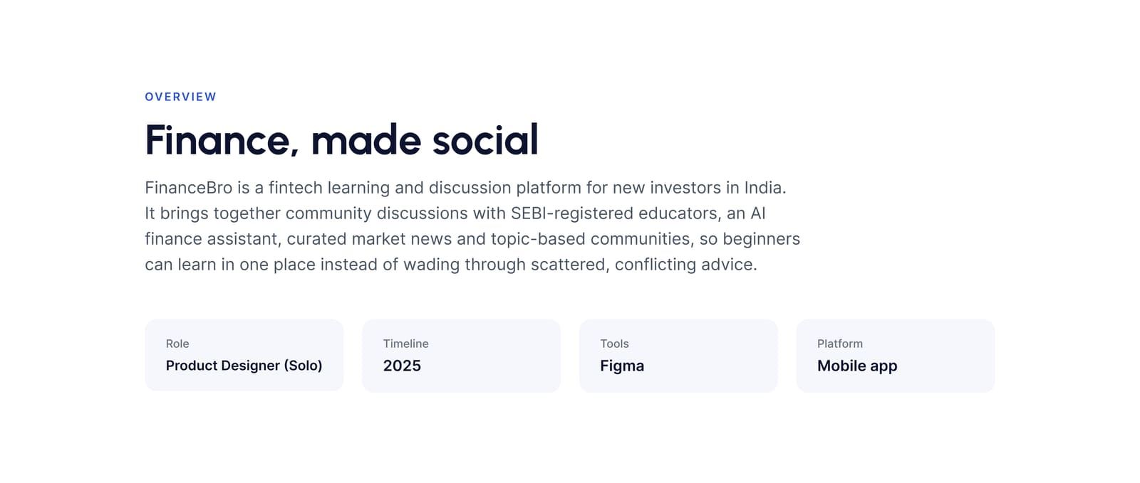 FinanceBro: Overview