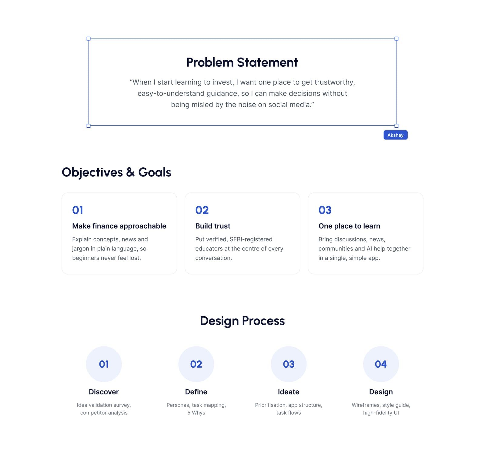 FinanceBro: Problem, goals & process