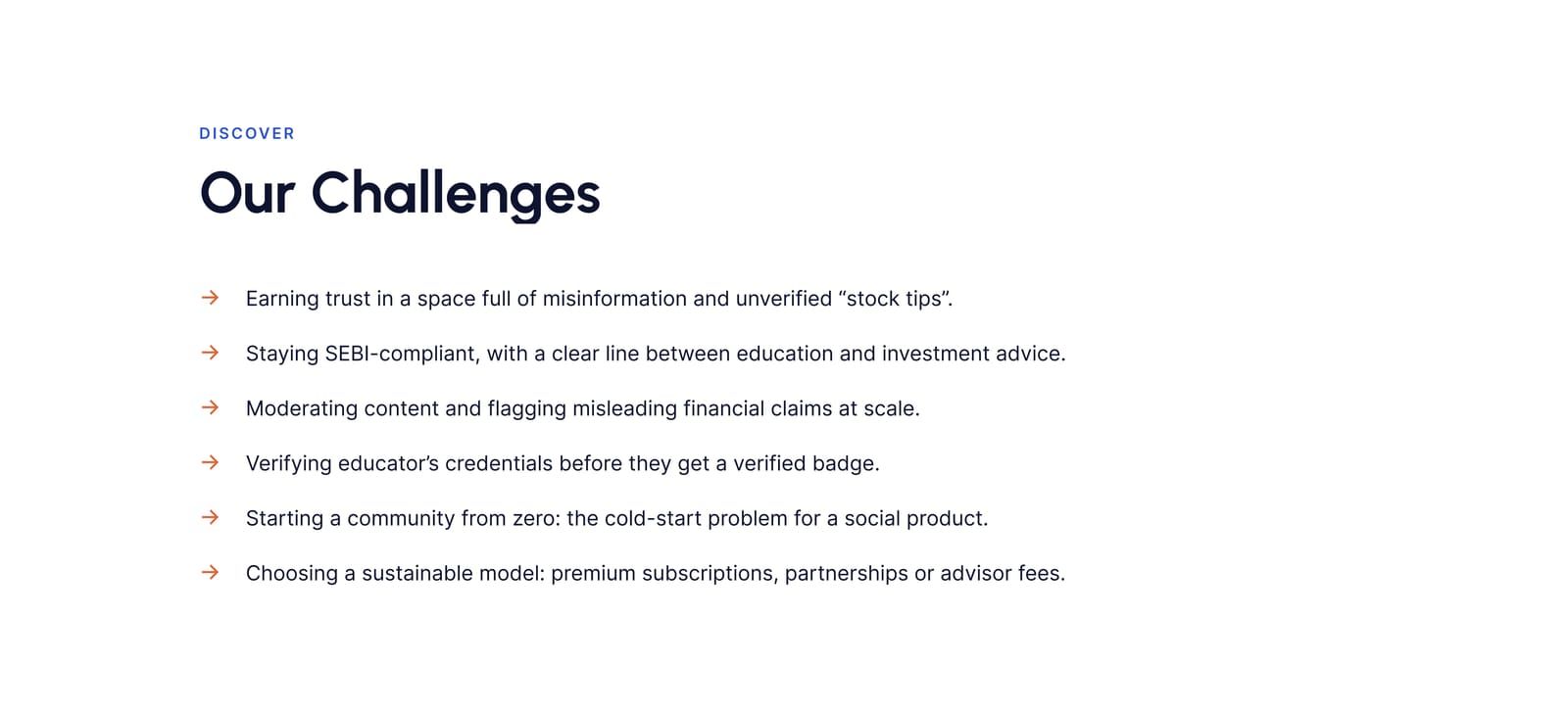FinanceBro: Business challenges