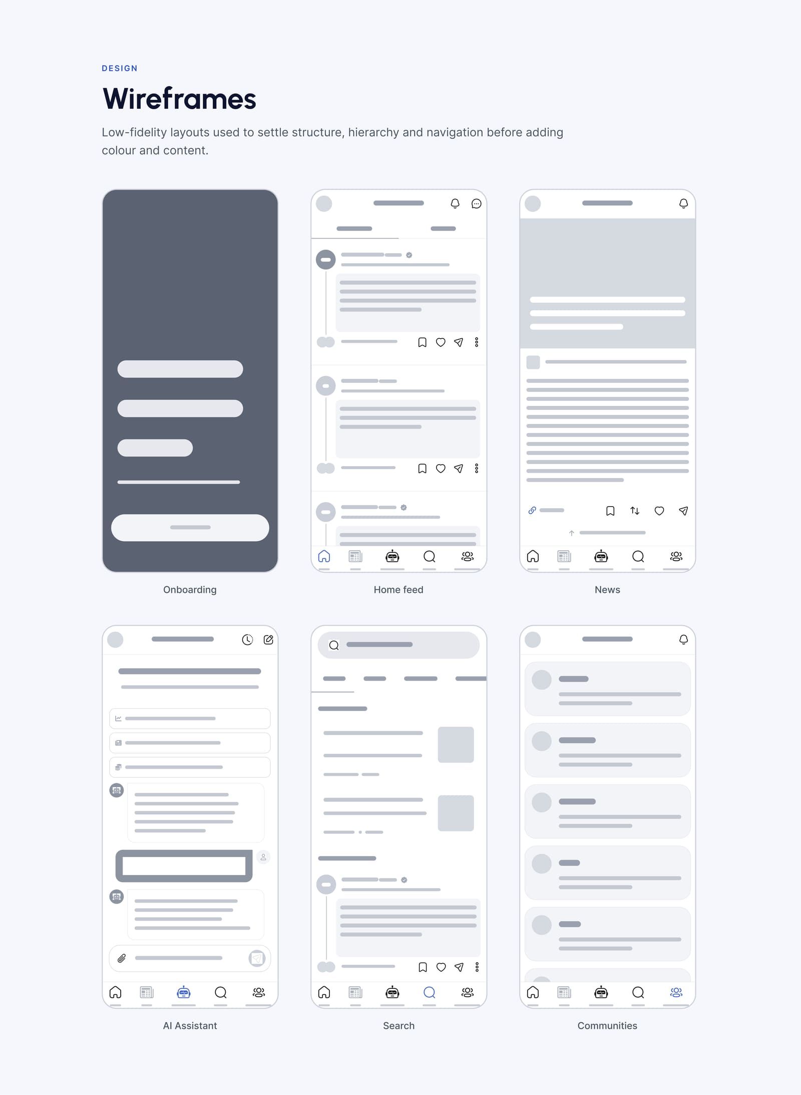 FinanceBro: Wireframes