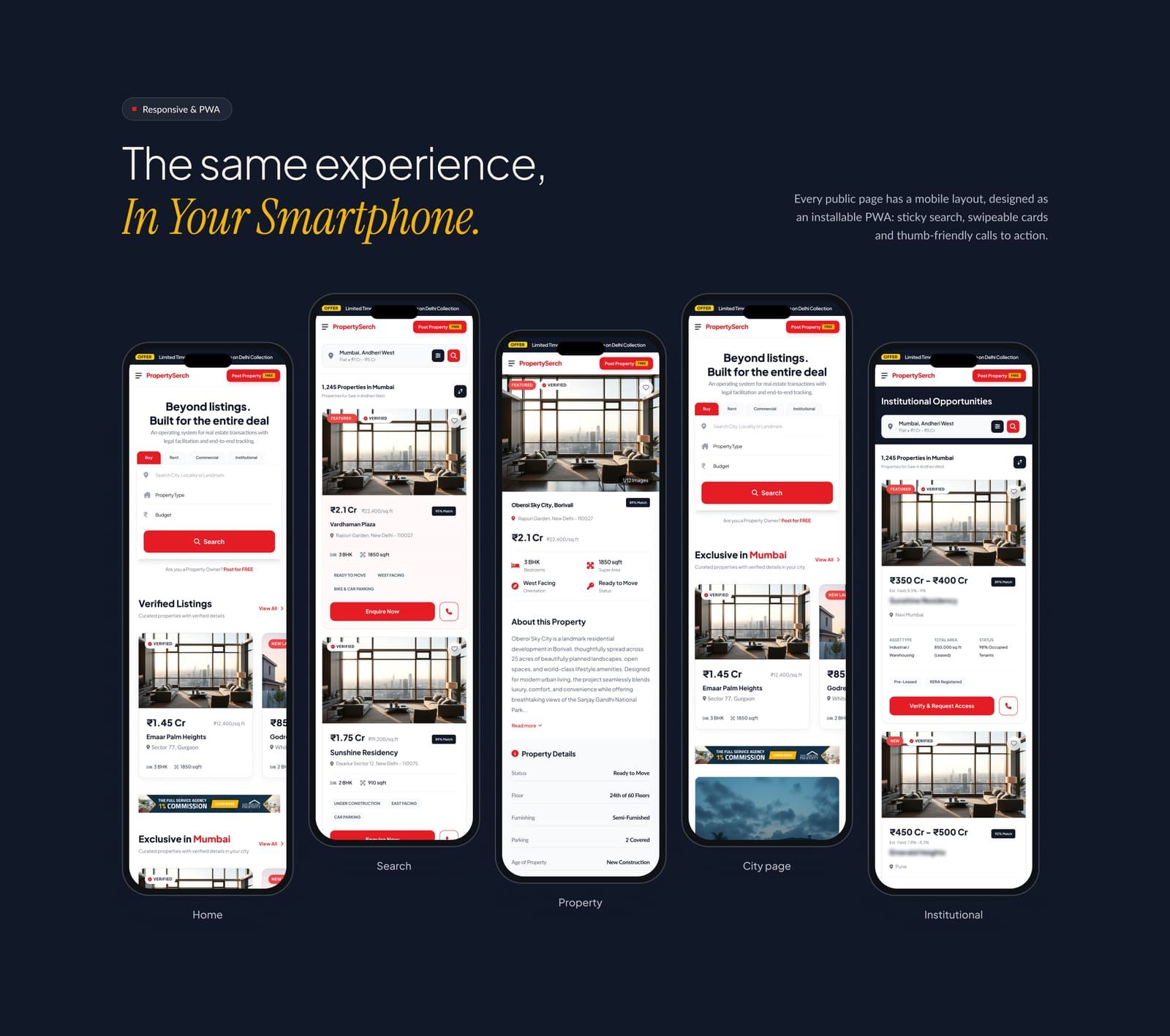 PropertySerch: Mobile