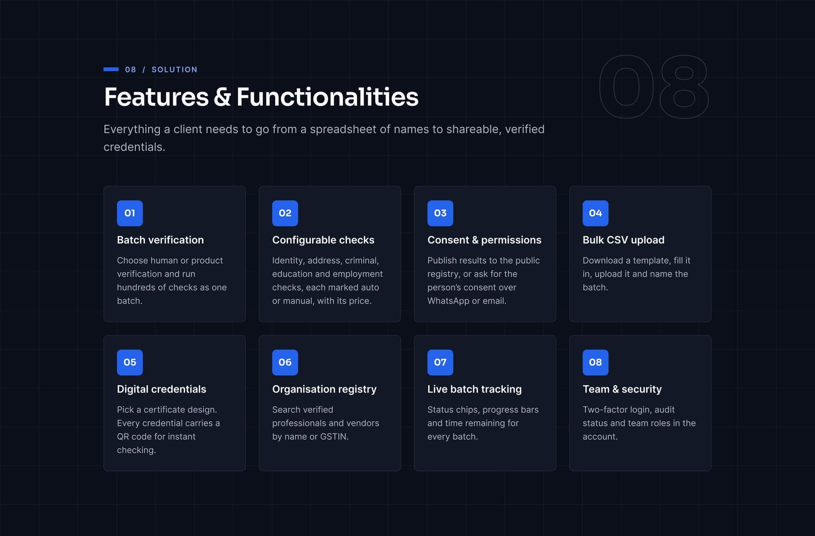 TruMarkZ: Features